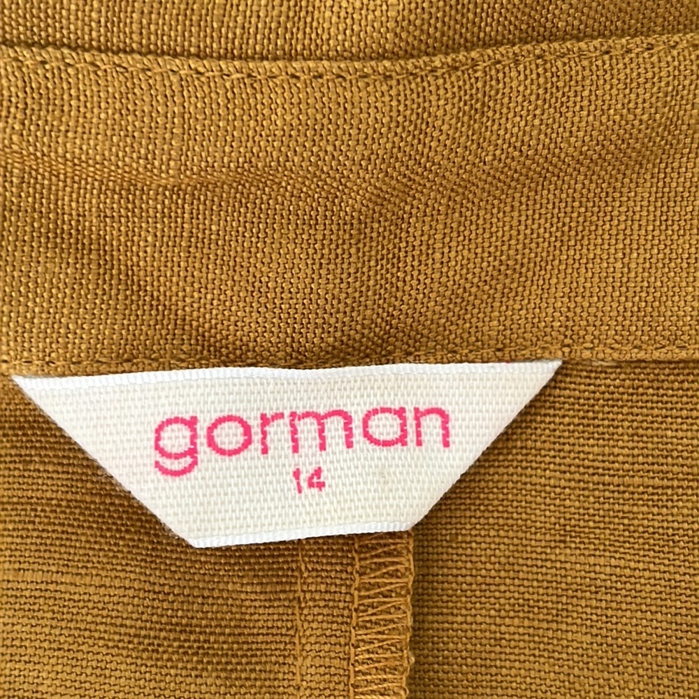 GORMAN Golden Mustard Linen Cropped Jacket - Picture 13 of 16